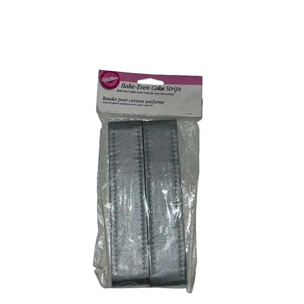 Vintage 1987 Wilton Bake Even Cake Strips Set of 2